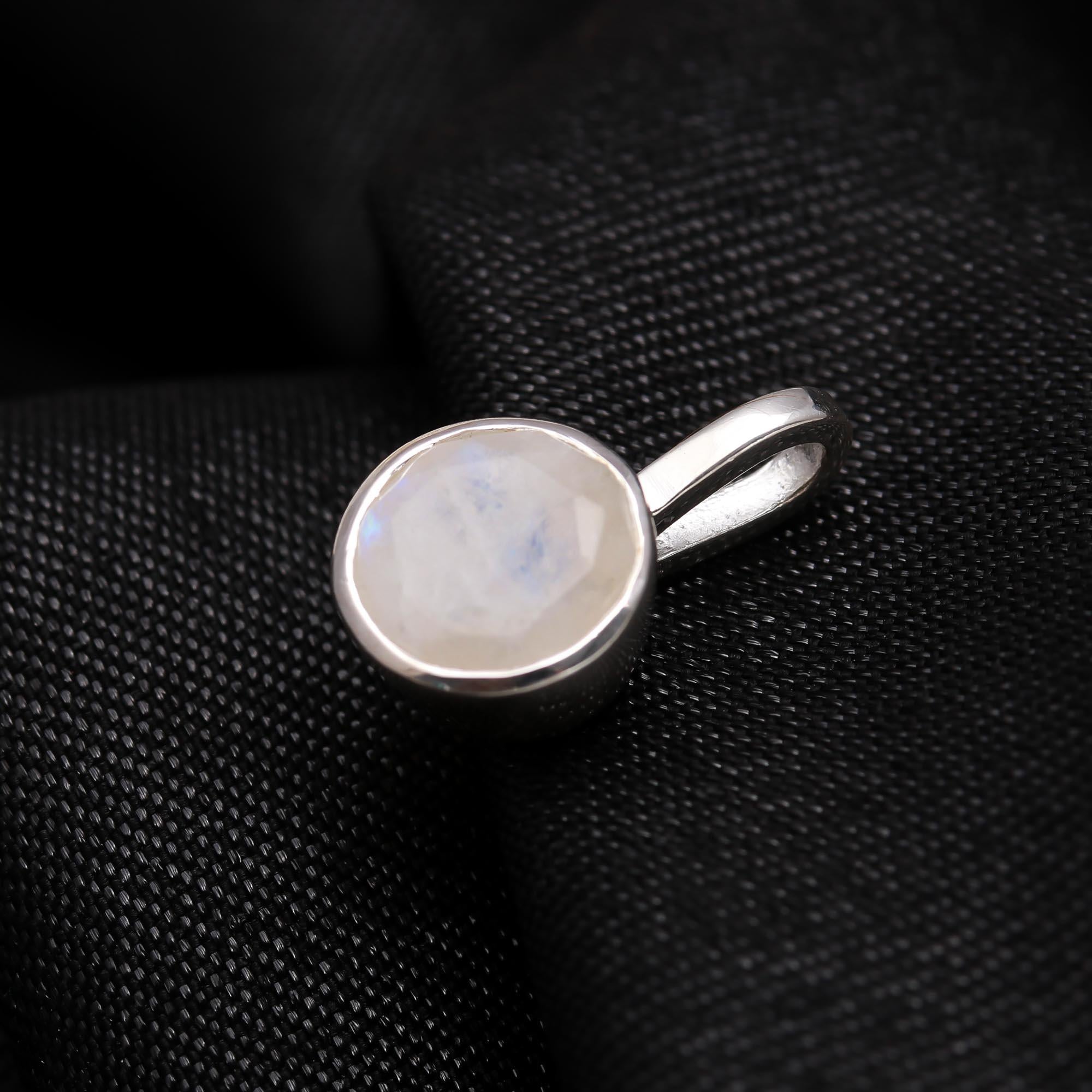 Silver Plated Gemstone Pendant