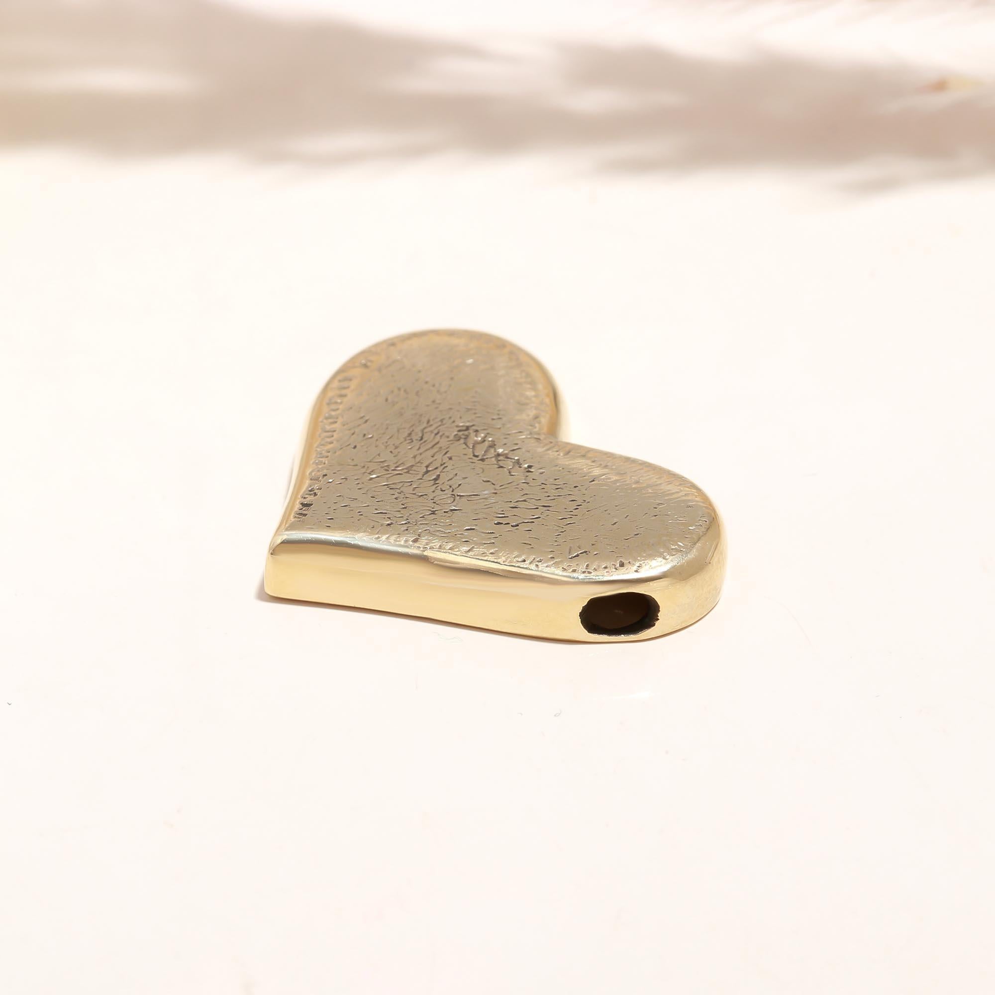 Heart Shaped Golden Pendant