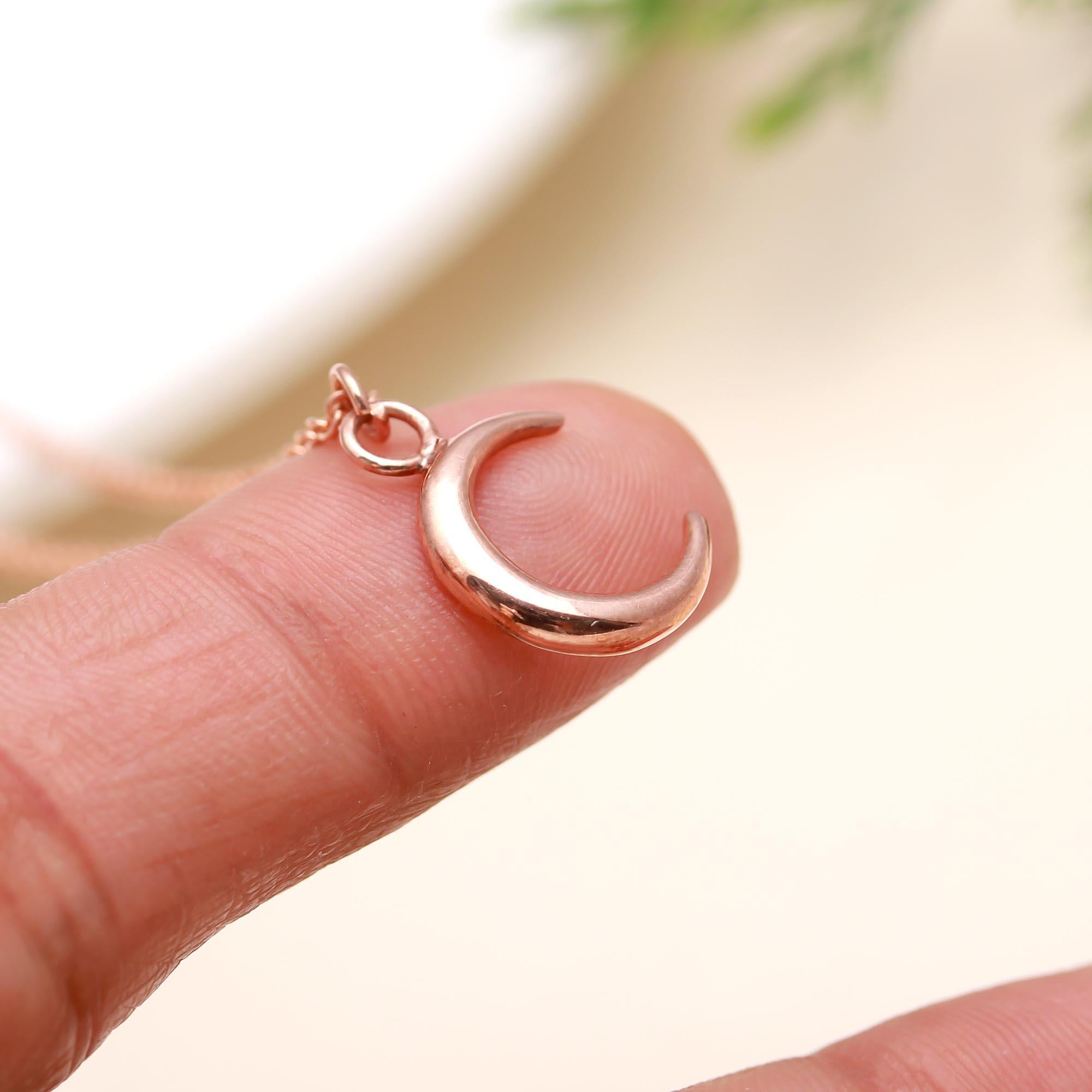 925 Sterling Silver Moon Celestial Necklace