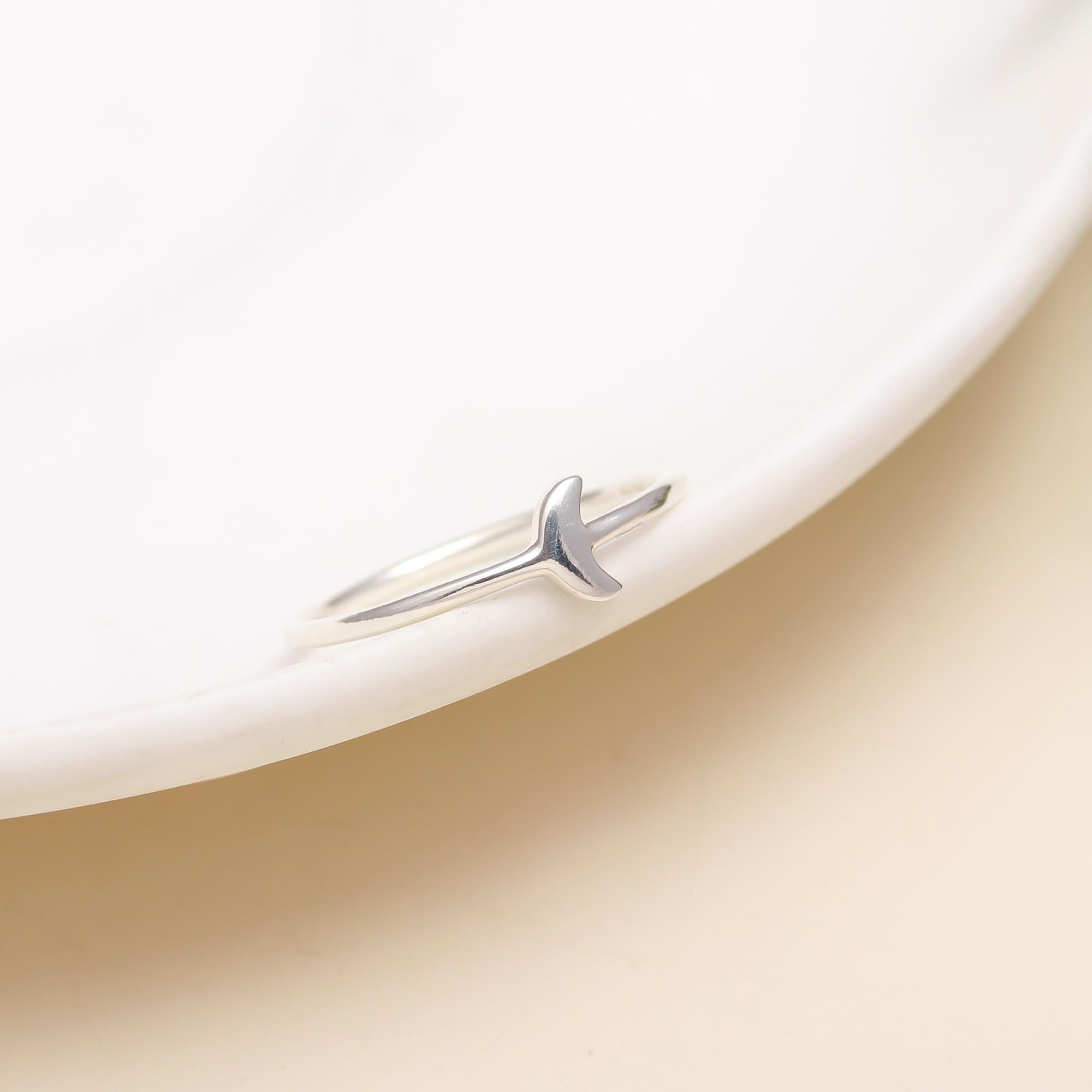 925 Silver Crescent Moon Ring