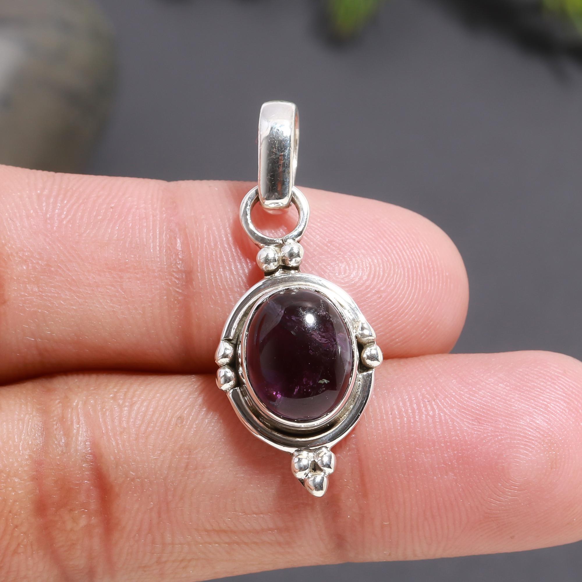 925 Silver Amethyst Pendant