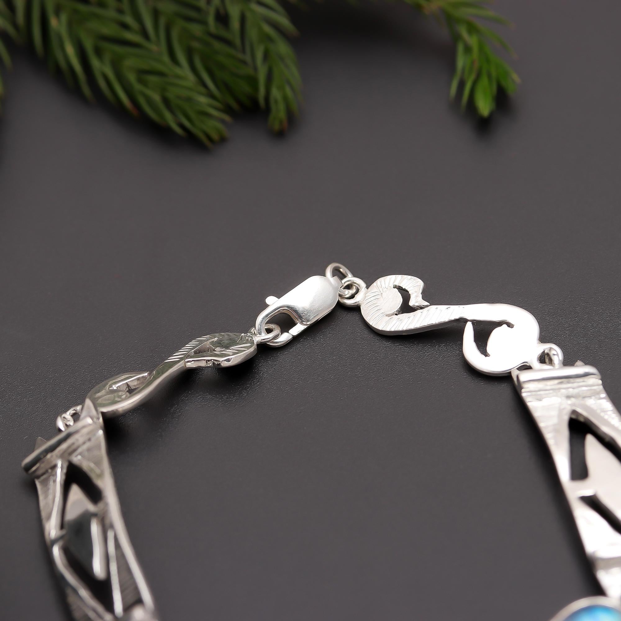 925 Silver Moonstone Bracelet