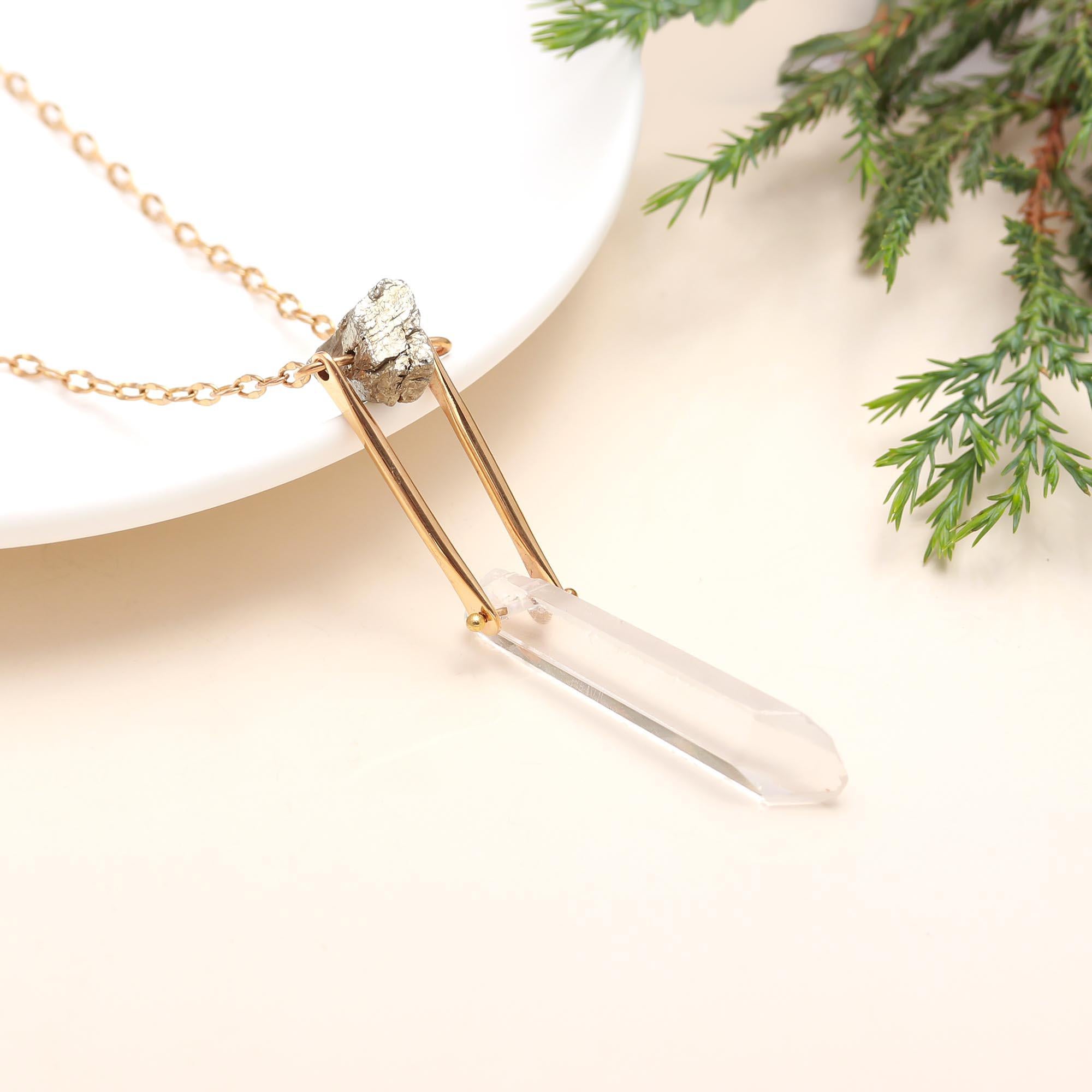 925 Silver Quartz Pendant Necklace