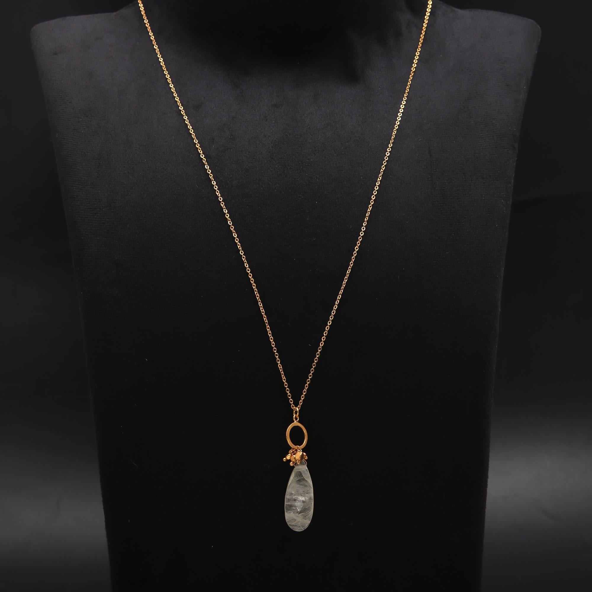 925 Silver Moonstone Pendant Necklace