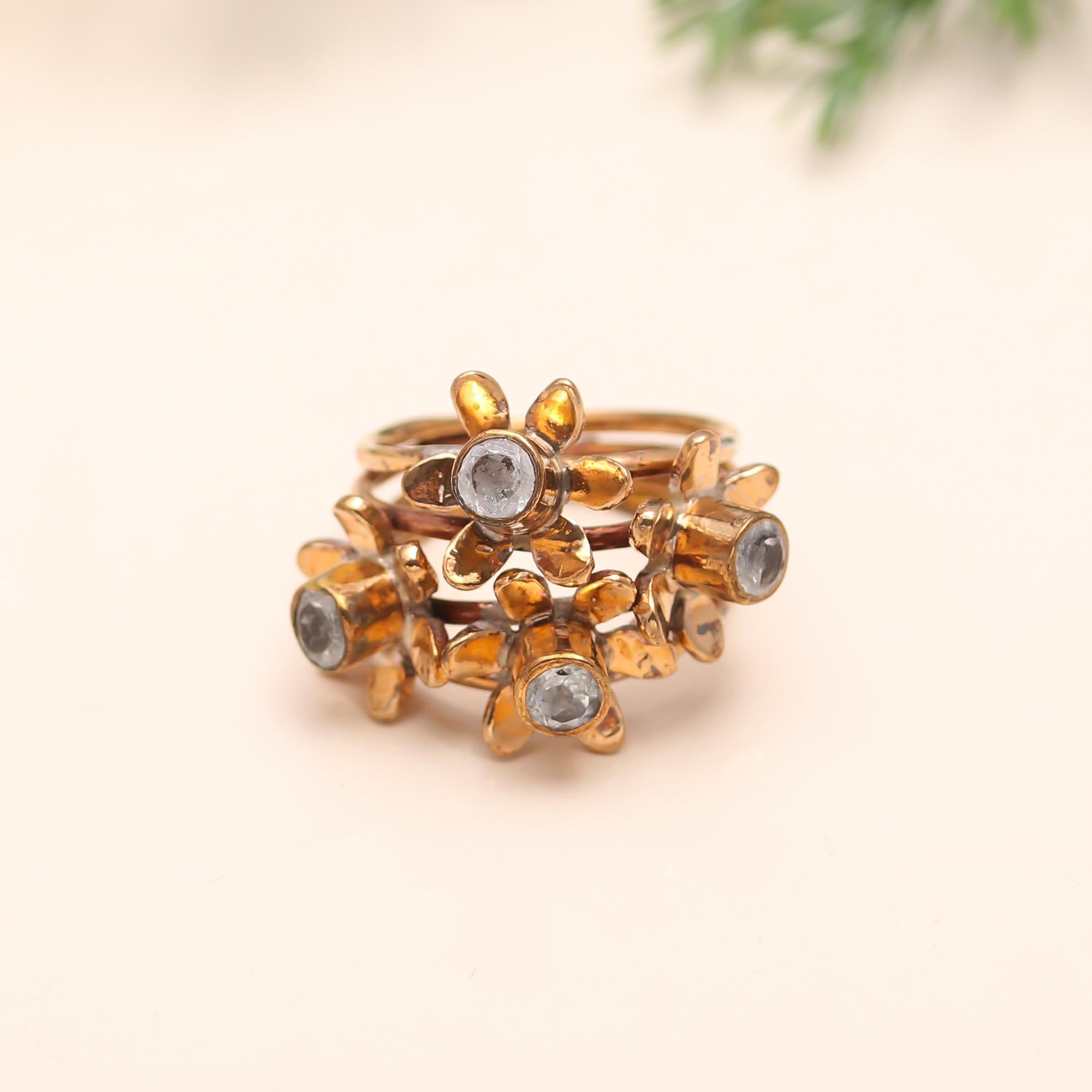 925 Silver Floral Ring