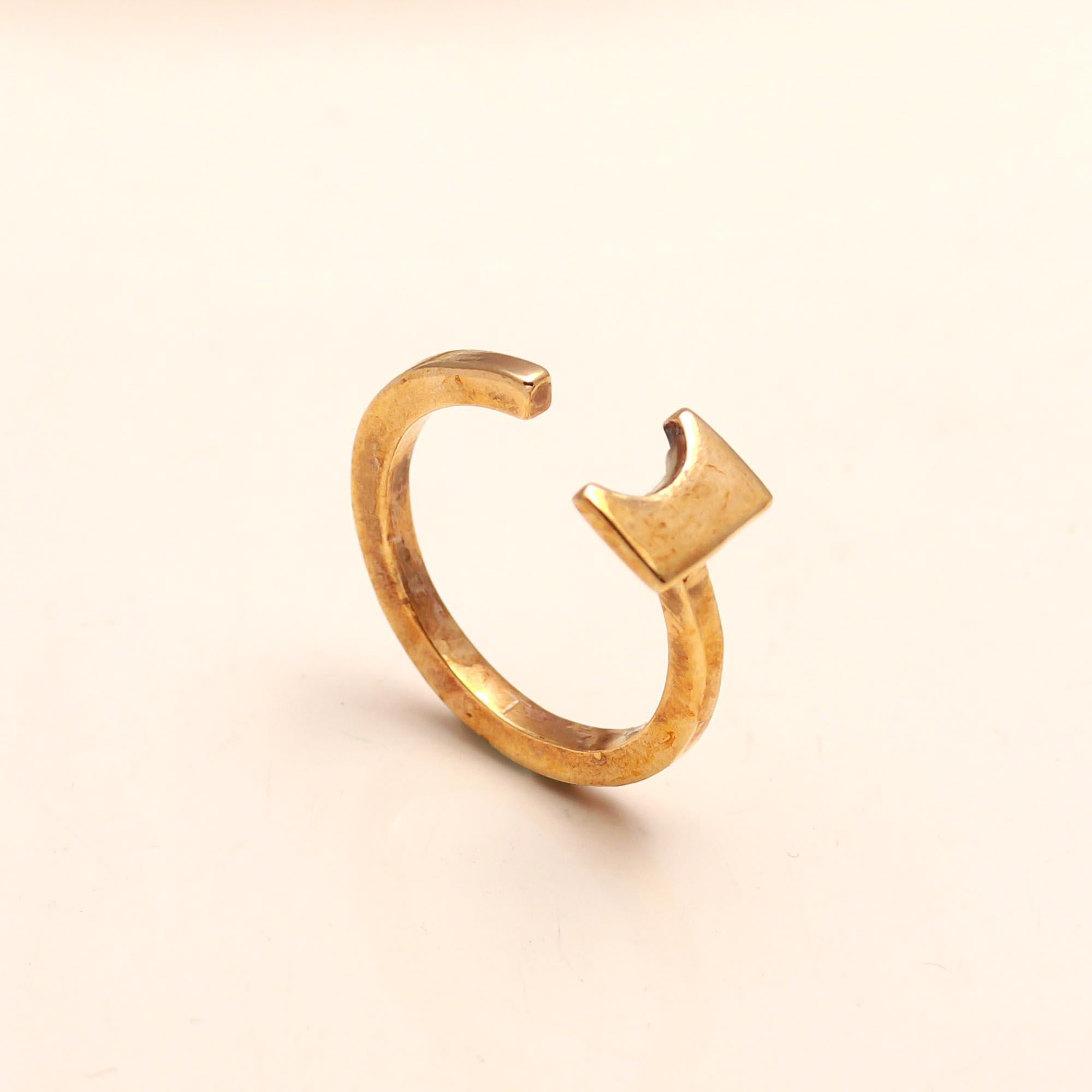 925 Silver Bar Open Ring