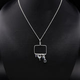 925 Silver Multi-Gemstone Pendant Necklace