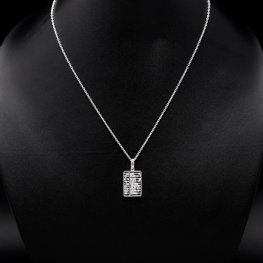 925 Silver Abacus Pendant Necklace