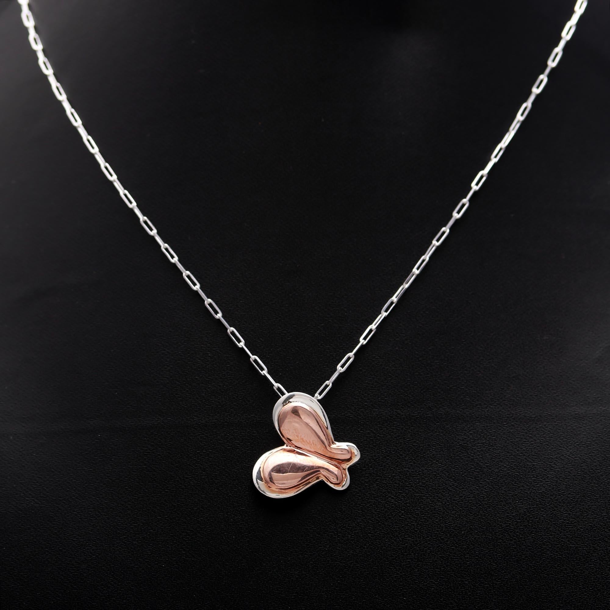 925 Silver Butterfly Pendant Necklace