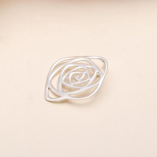 Sterling Silver Rose Petal Pendant