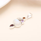 Pearl And Amethyst Handmade 925 Sterling Silver Pendant