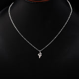 925 Silver Mini Cactus Pendant Necklace