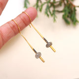 925 Sterling Silver Labradorite Dangle Earrings