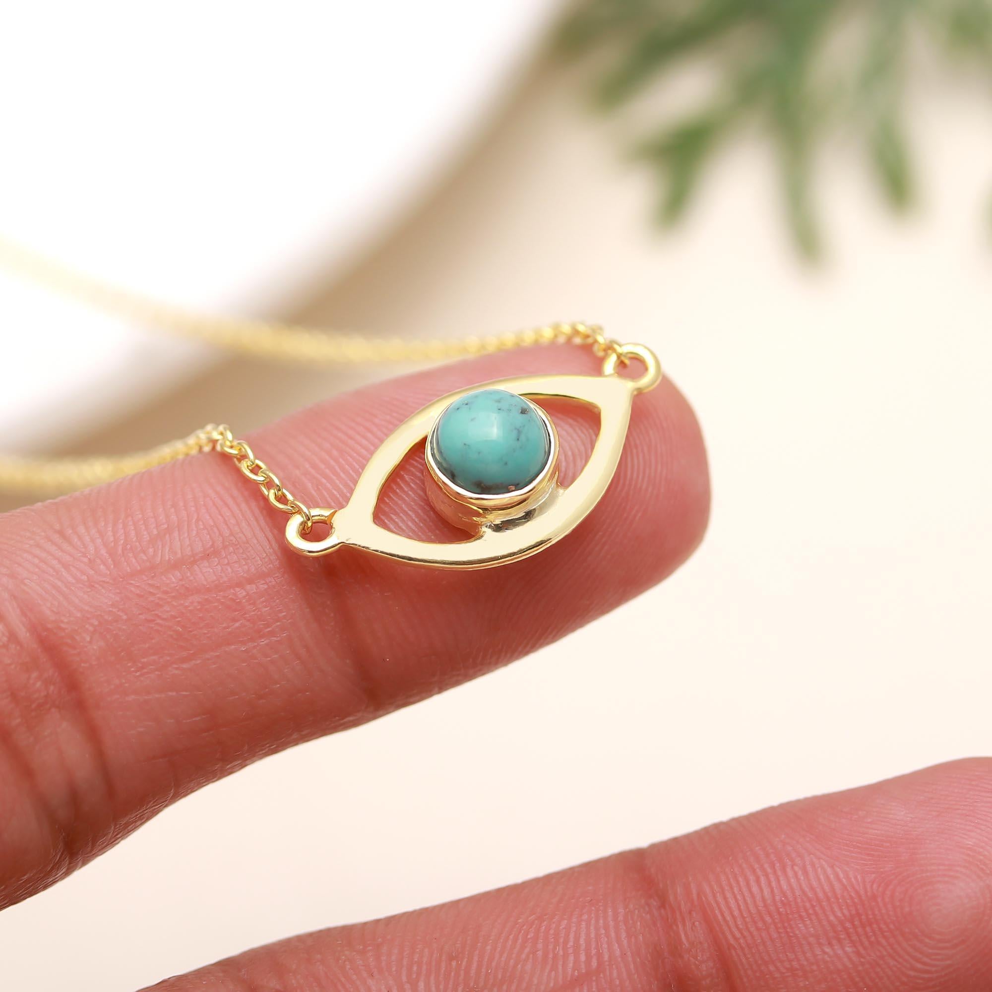 925 Silver Evil Eye Pendant Necklace