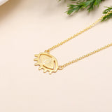 925 Silver Evil Eye Pendant Necklace