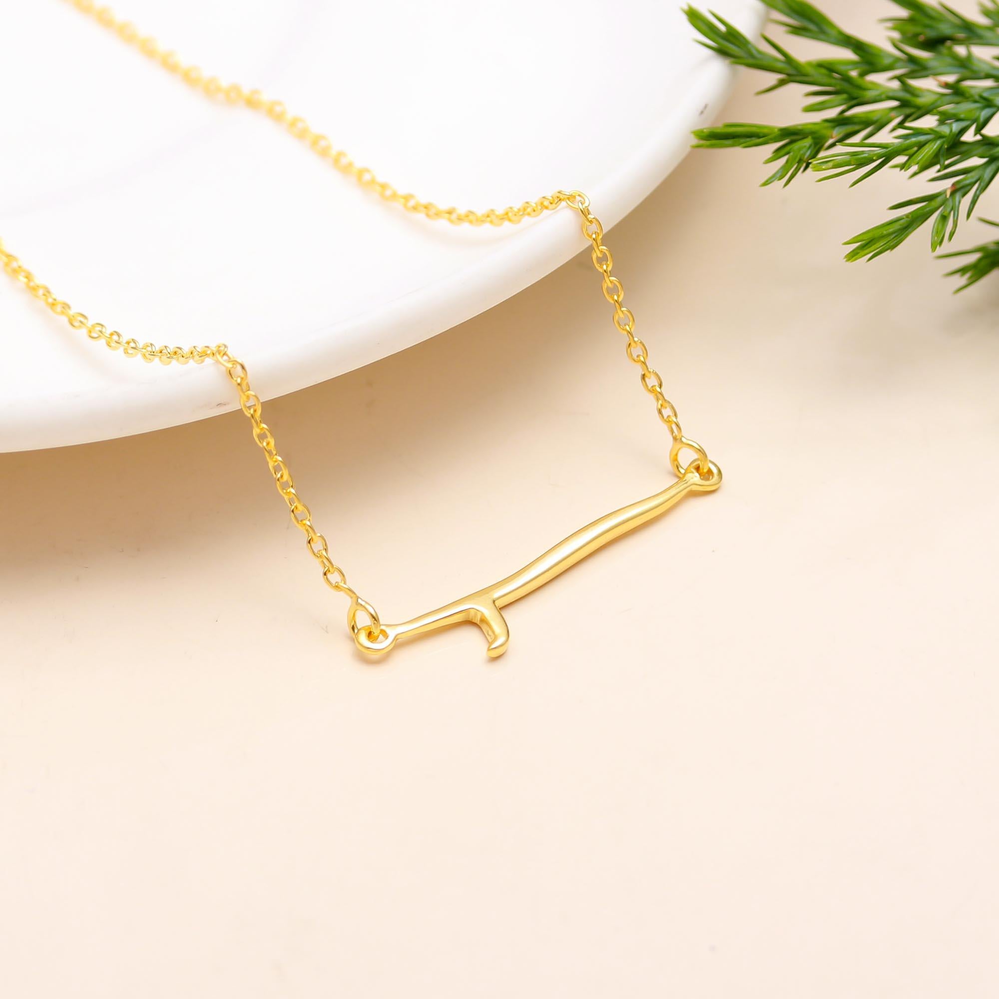 925 Silver Dachshund Dog Pendant Necklace