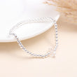 925 Sterling Silver Beaded Stretch Bracelet with Crystal Star