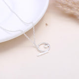 925 Sterling Silver Circle Pendant Necklace