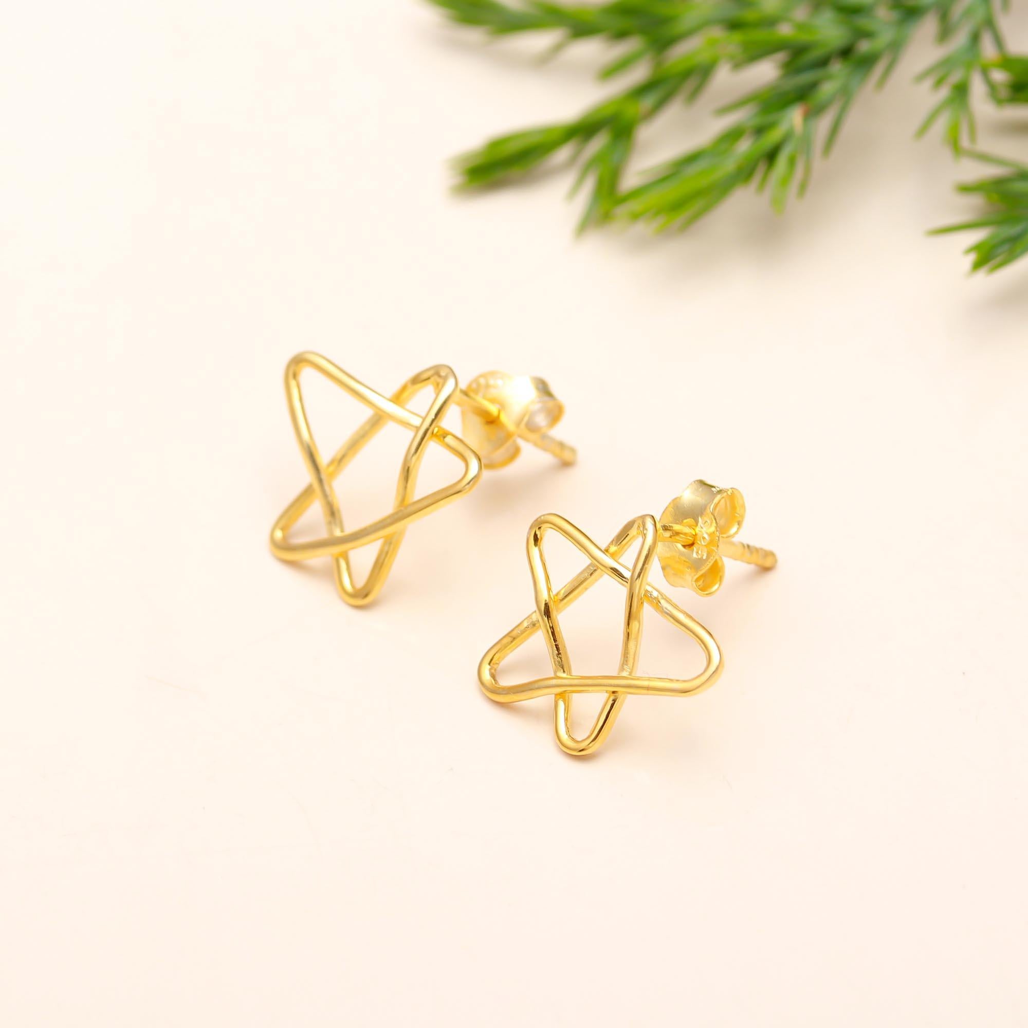 925 Silver Star Stud Earrings