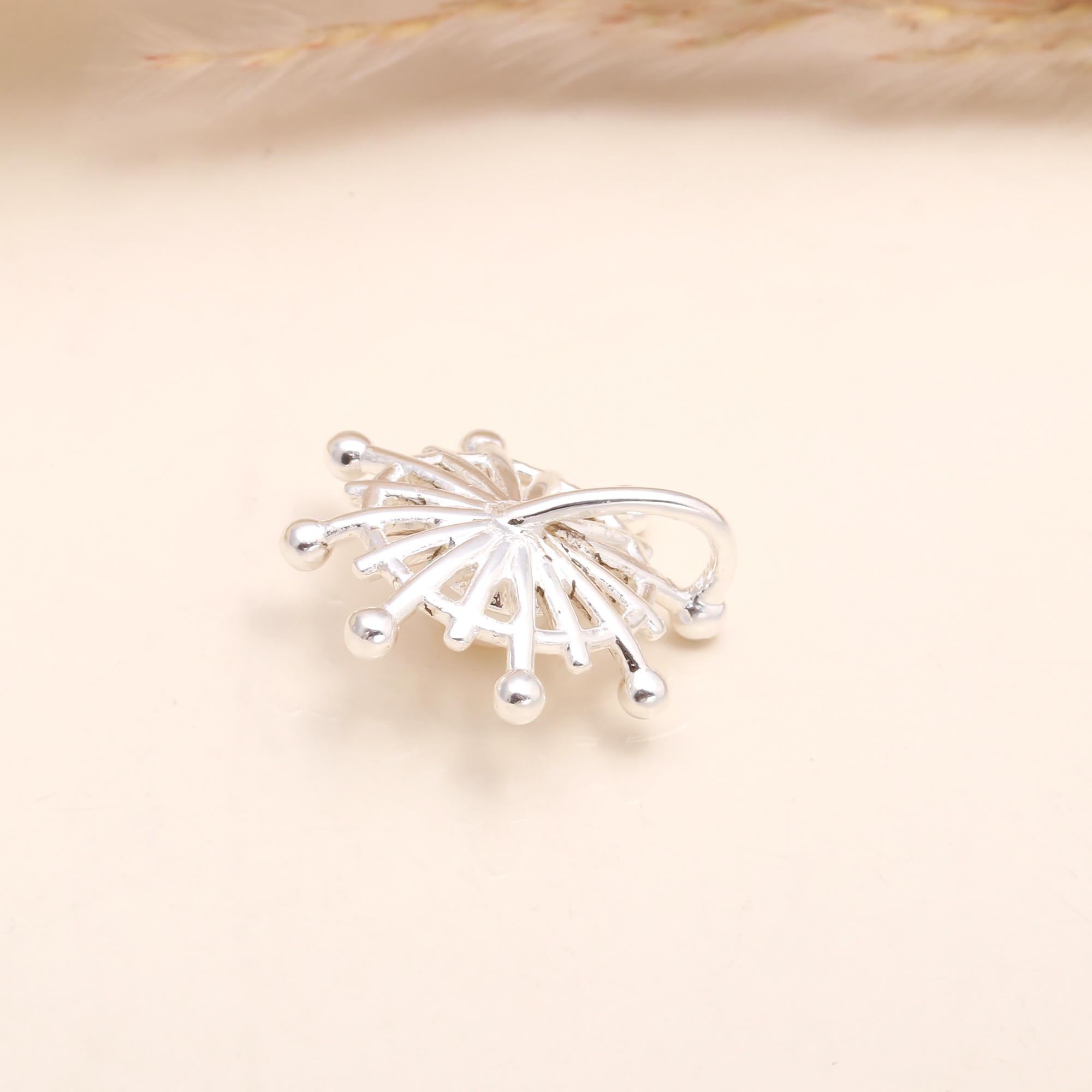 925 Sterling Silver Sunburst Pearl Pendant