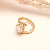 925 Sterling Silver Rainbow Moonstone Ring