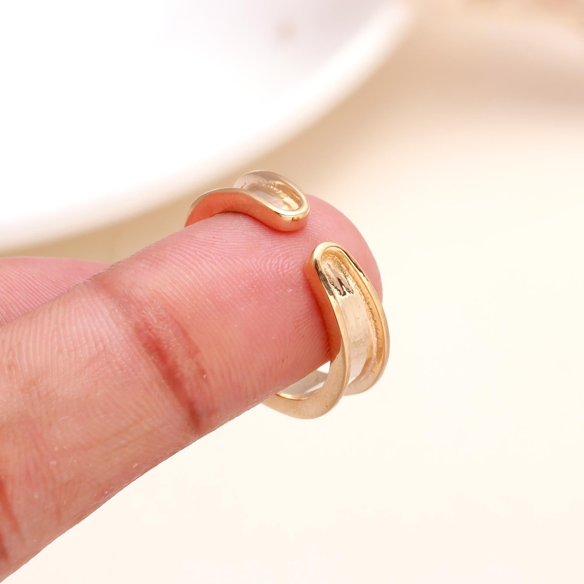 925 Sterling Silver Open Curve Ring
