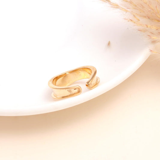 925 Sterling Silver Open Curve Ring