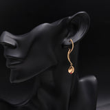 925 Sterling Silver Tulip Drop Earrings