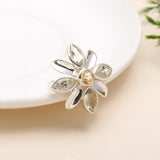 925 Sterling Silver Floral ring | Citrine Gemstone Boho Ring