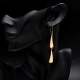 925 Sterling Silver Modern Abstract Double Drop Earrings