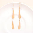 925 Sterling Silver Modern Abstract Double Drop Earrings