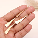 925 Sterling Silver Modern Abstract Double Drop Earrings