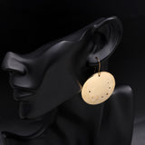 925 Sterling Silver Hammered Disc Earrings