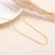 925 Sterling Silver Clear Quartz Chips Chain Necklace