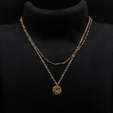 925 Sterling Silver Hematite Beads & Hammered Coin Pendant