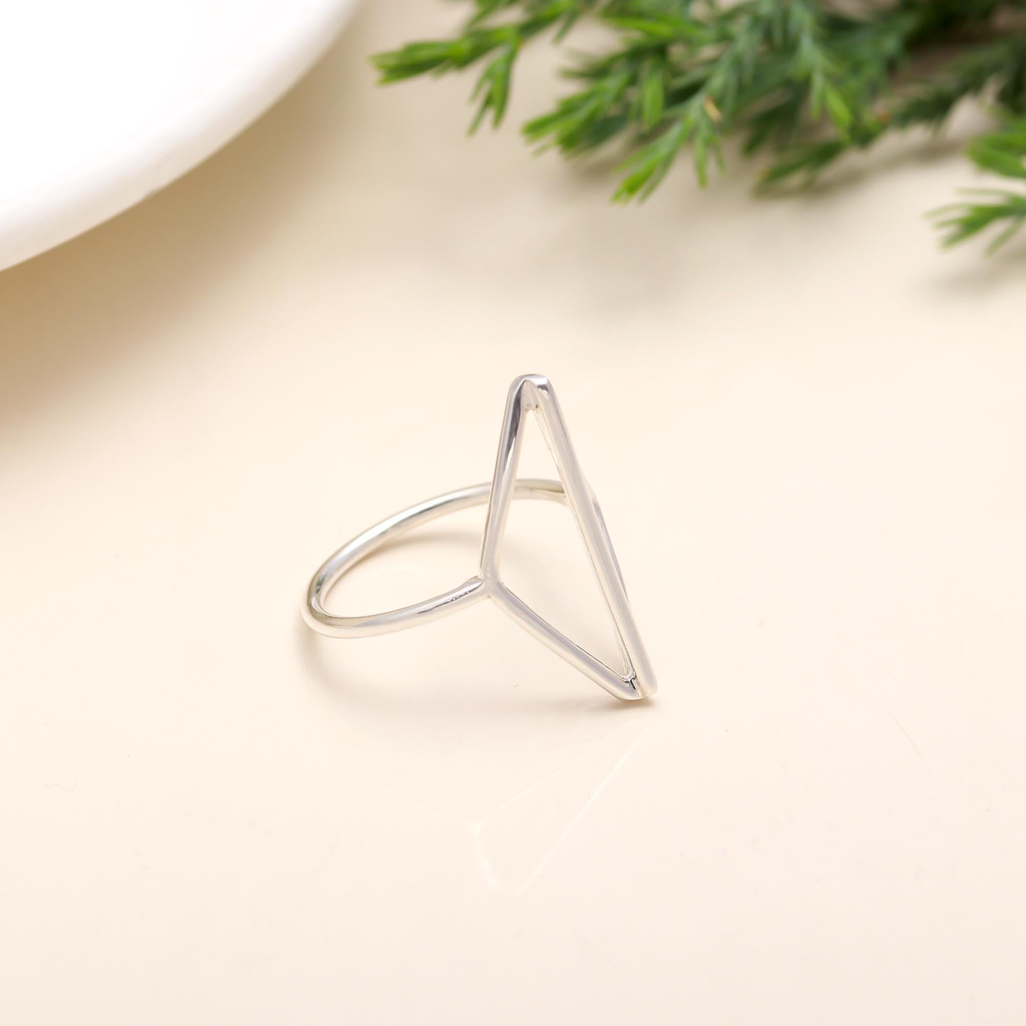 925 Silver Geometric Ring