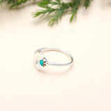 925 Silver Crescent Moon Ring