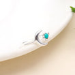 925 Silver Crescent Moon Ring