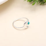 925 Silver Crescent Moon Ring