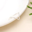 925 Silver V-Shape Stacking Ring