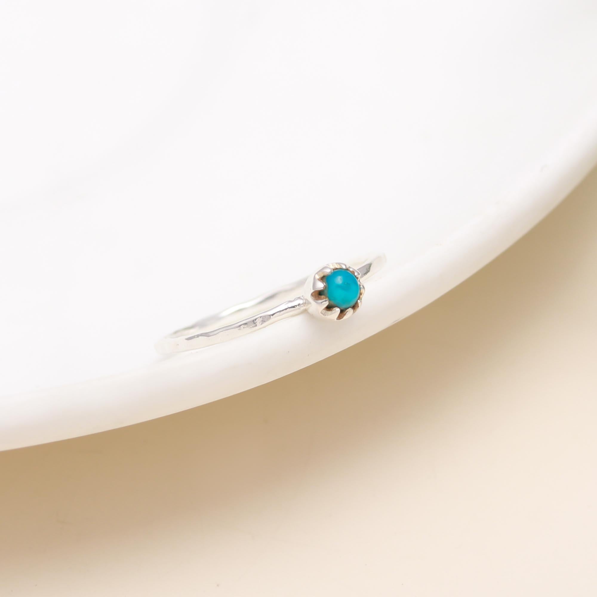 925 Silver Turquoise Stacking Ring