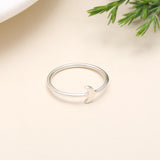 925 Silver Crescent Moon Ring