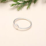 925 Silver Crescent Moon Ring