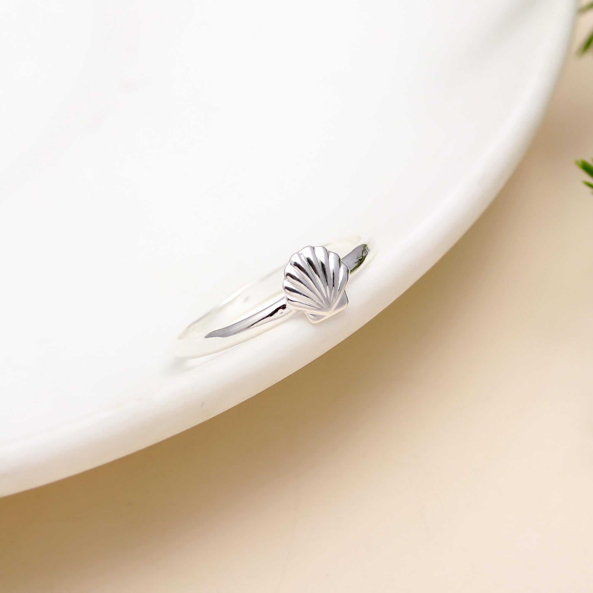 925 Silver Seashell Ring