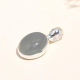 925 Sterling Silver Grey Moonstone Pendant