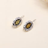 925 Sterling Silver Leaf Dangle Earrings
