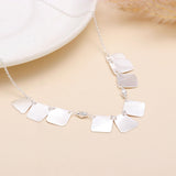 925 Sterling Silver Modern Geometric Minimalist Necklace