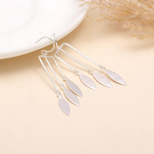 925 Sterling Silver Multi-Drop Dangle Earrings