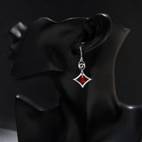 925 Sterling Silver Carnelian Boho Dangle Earrings