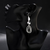 925 Sterling Silver Modern Geometric Dangle Earrings